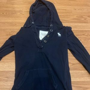 Abercrombie long sleeve hooded shirt